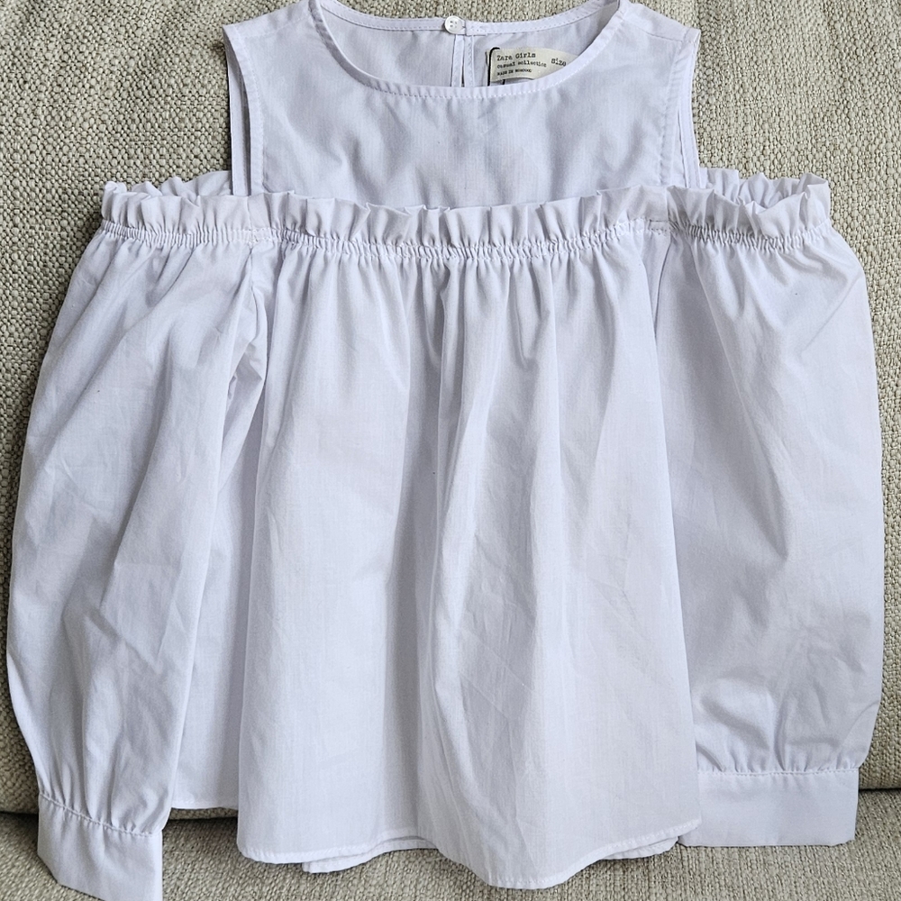 Zara Girls White Top